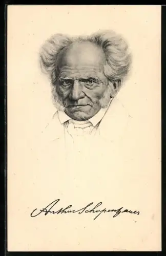 AK Portrait des Schriftstellers Arthur Schopenhauer
