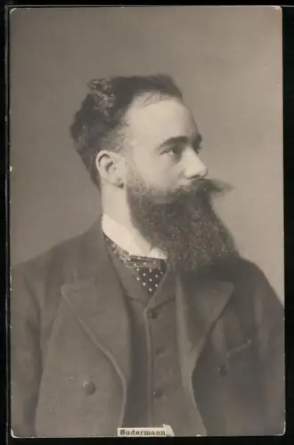 AK Porträt Schriftsteller Hermann Sudermann