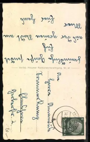 AK Dichter Theodor Storm im hohen Alter