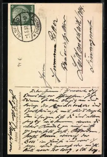 Künstler-AK Otto Ubbelohde: Alsfeld /Hessen, Durchgang an der Kirche