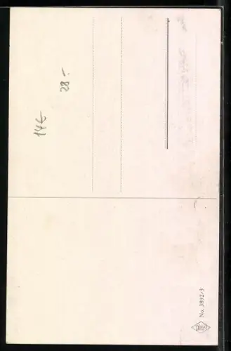 Künstler-AK Luis Usabal: Porträt einer Frau in Uniform mit Schirmmütze