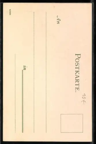 Künstler-Lithographie Karl Mutter: Nürnberg, Spittlertor