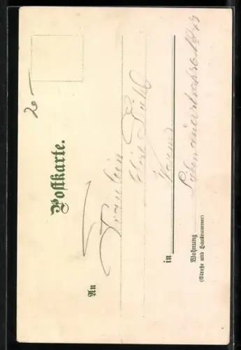 Künstler-AK C. Pfaff: Rheinstein, Burg