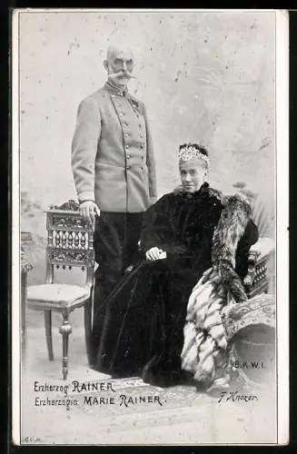 AK Erzherzog Rainer und Erzherzogin Marie Rainer
