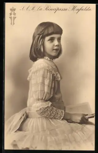 AK Prinzessin Mafalda von Italien in jungen Jahren