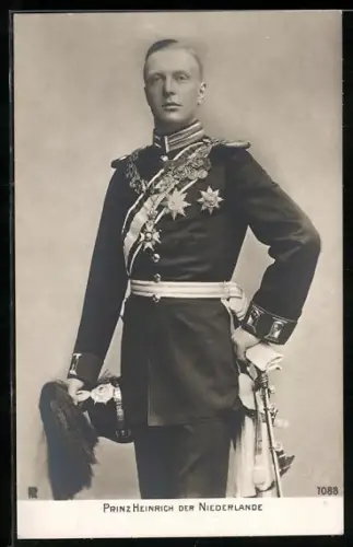 AK Prinz Heinrich von den Niederlanden in Uniform