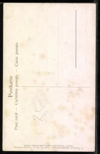 Künstler-AK W. Hasemann, Gutacher Mädchen in ihrer Tracht