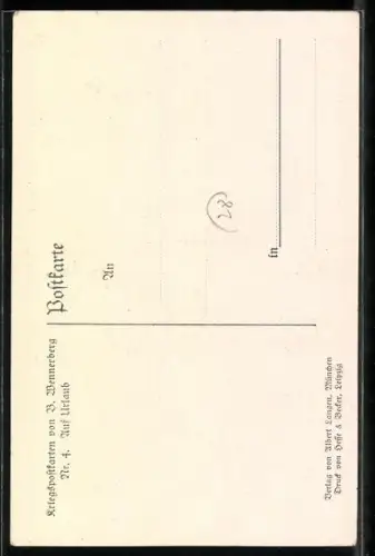 Künstler-AK Brynolf Wennerberg: Soldat mit seiner Liebsten auf Urlaub