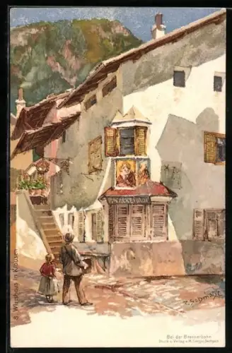 Künstler-AK P. Schmohl: Klausen, 8. Wirtshaus