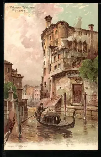 Künstler-AK P. Schmohl: Venezia, Palazzo Contarini