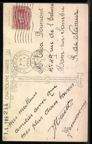 Künstler-AK Tito Corbella: Liebespaar in Abendkleidung