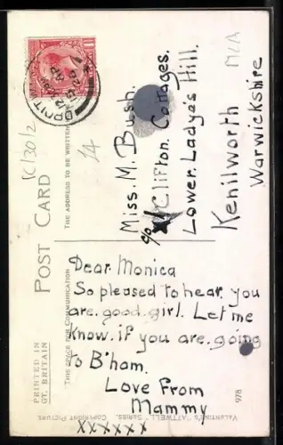 Künstler-AK Mabel Lucie Attwell: Kleiner Junge sitzt auf einer Treppe