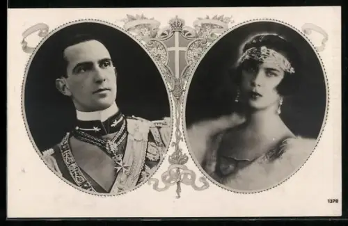 AK Prinz Umberto von Italien mit Gemahlin