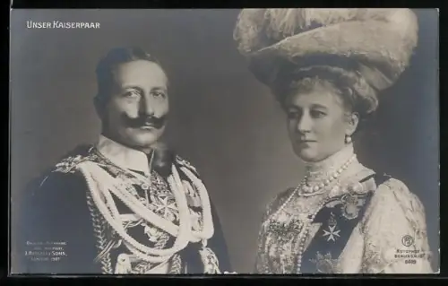 AK Unser Kaiserpaar, Kaiser Wilhelm II. mit seiner Gattin