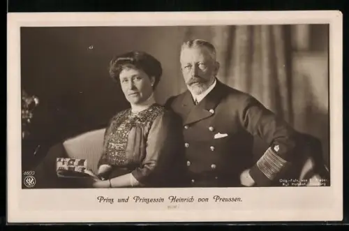 AK Portrait von Prinz und Prinzessin Heinrich von Preussen