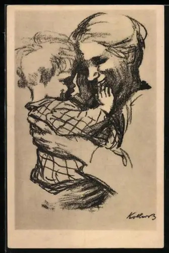 Künstler-AK Käthe Kollwitz: Mutter und Kind