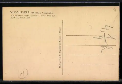 AK Vimoutiers, Distillerie Coopérative, Wein