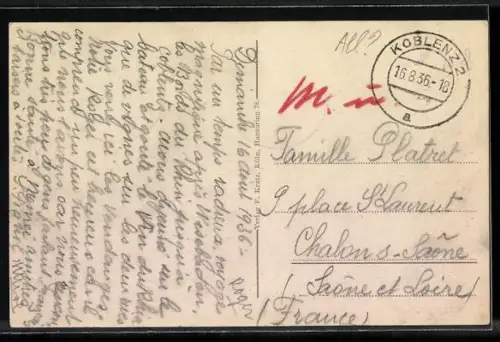 AK Traubenlese am Rhein, Wein