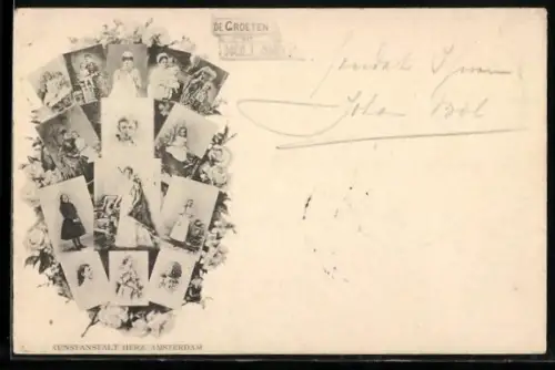 AK Königin Wilhelmina von den Niederlanden mit ihren Kindern