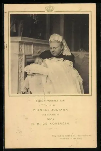 AK Königshaus der Niederlande, Eerste Portret van Prinses Juliana