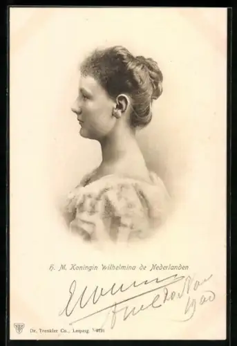AK H. M. Koningin Wilhelmina de Nederlanden