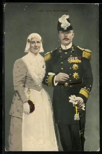 AK Het Kön. Echtpaar von den Niederlanden