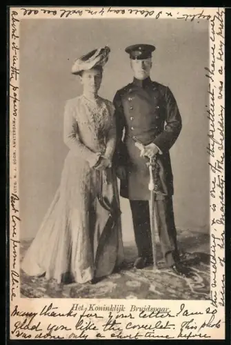 AK Het Koninklijk Bruidspaar von den Niederlanden