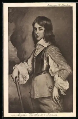 AK Portrait Wilhelm II. v. Oranien