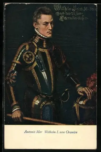 AK Wilhelm I. von Oranien in Ritterrüstung