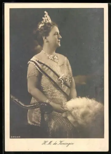 AK Portrait Königin Wilhelmina von den Niederlanden