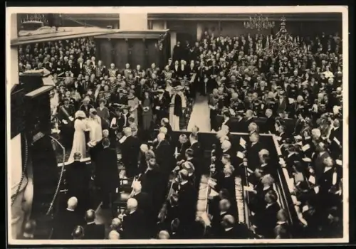 AK `s Gravenhage, Doopplechtigheid Prinses Beatrix von den Niederlanden 1938, Groote Kerk