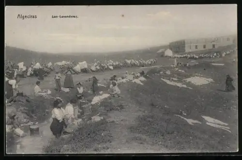 AK Algeciras, Las Lavanderas, Waschfrau