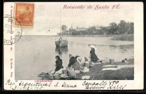 AK Santa Fé, Lavanderas, Waschfrau
