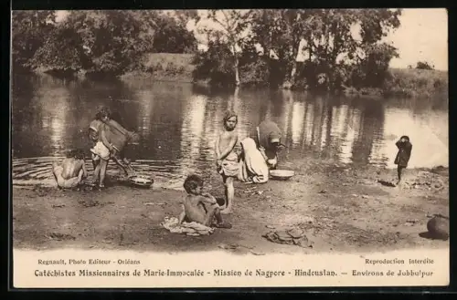 AK Jubbulpur, Mission de Nagpore, Waschfrau