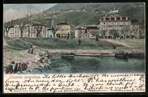 AK Locarno, Lavandaje, Waschfrau