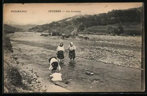 AK Izvoare, Les Laveuses, Waschfrau