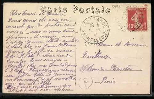 AK Mailly, Les Lots, Waschfrau