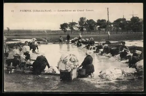 AK Paimpol /Côtes-du-Nord, Lavandières au Grand Lavoir, Waschfrau
