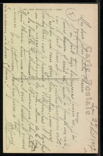 AK Corbeil, Le Moulin, Waschfrau