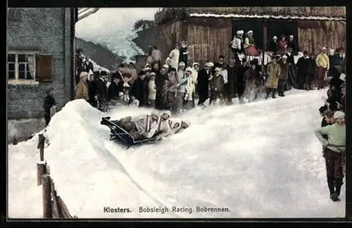 AK Klosters, Bob-Schlitten-Rennen mit Zuschauern