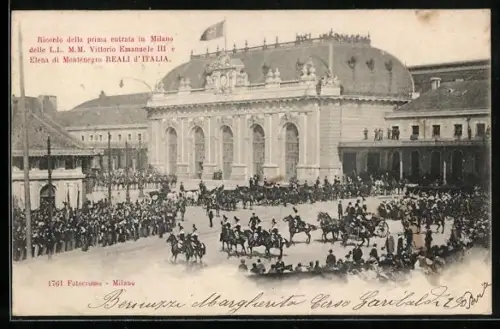 AK Milano, Prima entrata delle Vittorio Emanuele III e Elena di Montenegro