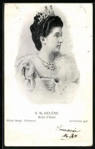 AK Hélène, Reine d`Italie, 1903
