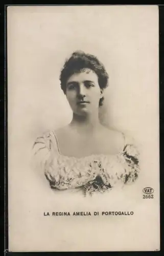 AK La Regina Amelia di Portogallo, Portrait