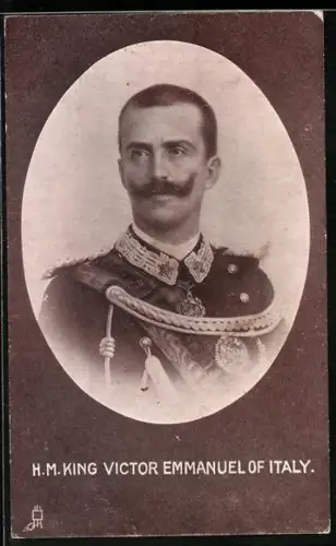 AK König Victor Emmanuel von Italien, Uniform-Portrait