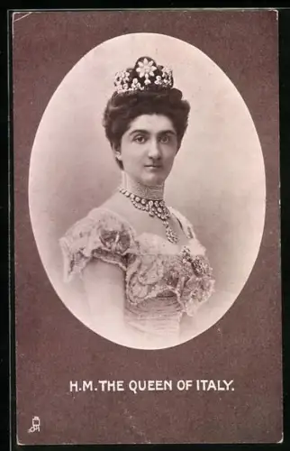 AK H. M. The Queen of Italy, Portrait