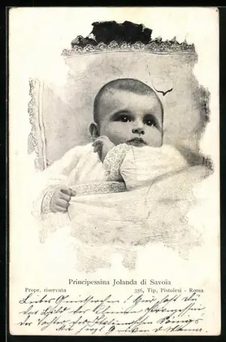 AK Principessa Jolanda di Savoia, Portrait