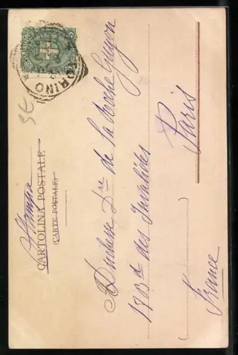 AK König Vittorio Emanuele III., Portrait