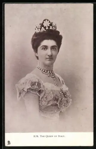 AK H. M. The Queen of Italy