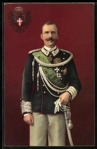 AK Il Ré d`Italia, der König von Italien in Gala-Uniform