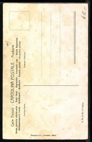 AK Il Ré d`Italia, der König von Italien in Gala-Uniform